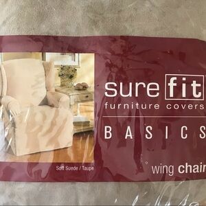 Sure Fit Furniture Cover Basics Wing Back Chair